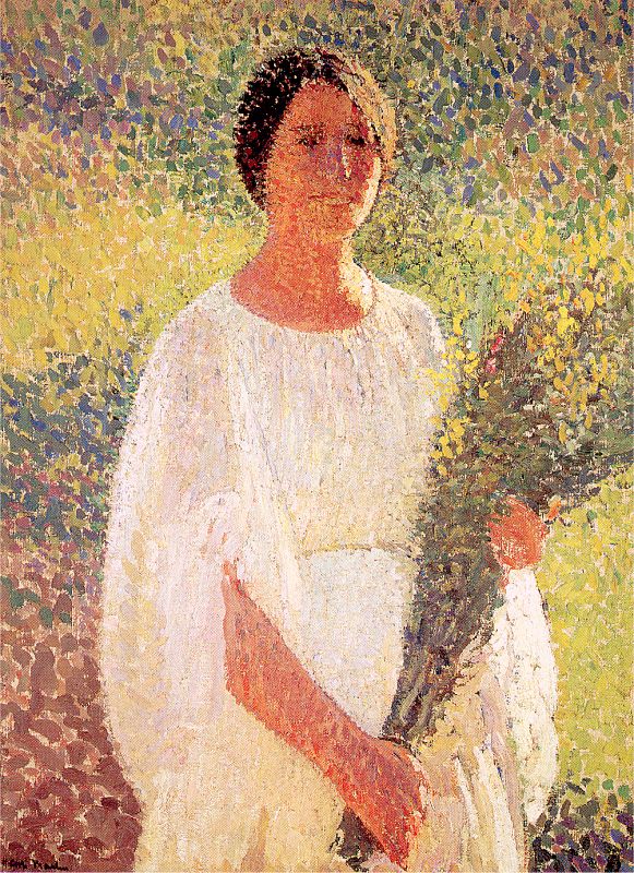 Woman with Flowers